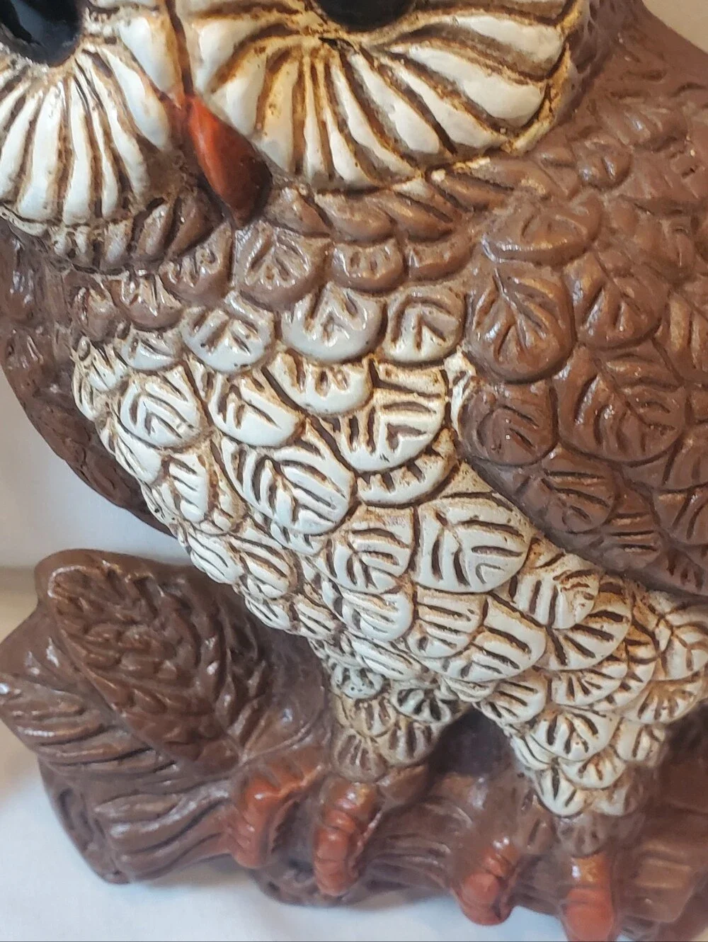 Homco Vtg 1970's Brown Foam Owl Wall Hangings Rustic Wall Decor. Set Of 2